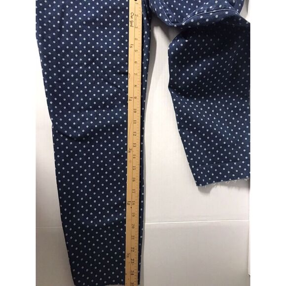 Velvet Heart Denim Jeans Sz 30 Raw Hem Blue W/ Polka Dots - Picture 6 of 8